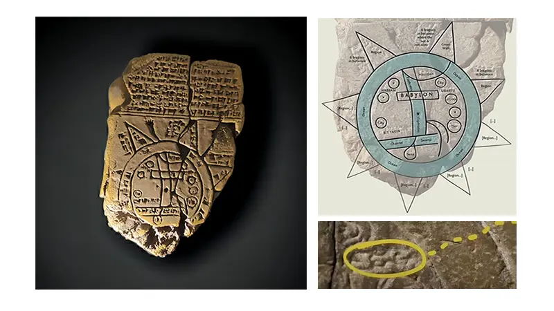 Mapa Babilônico de 3 mil anos que menciona a localização da Arca
