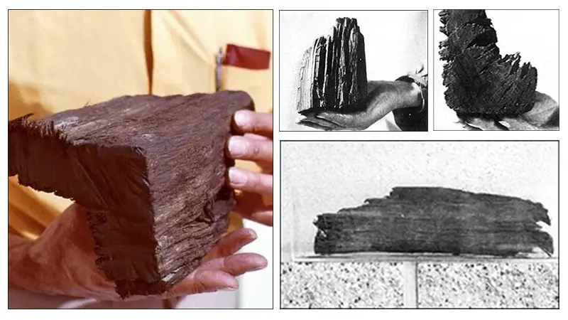 Madeiras encontradas no Monte Ararate supostamente da Arca de Noé Madeiras encontradas no Monte Ararate supostamente da Arca de Noé