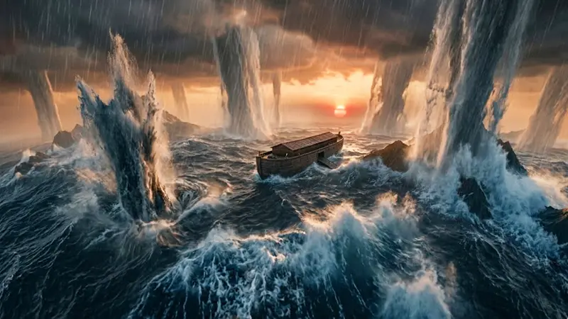 A origem das águas do Dilúvio duas fontes principais