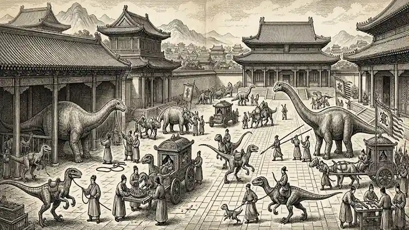 Dragões ou Dinossauros registrados na China